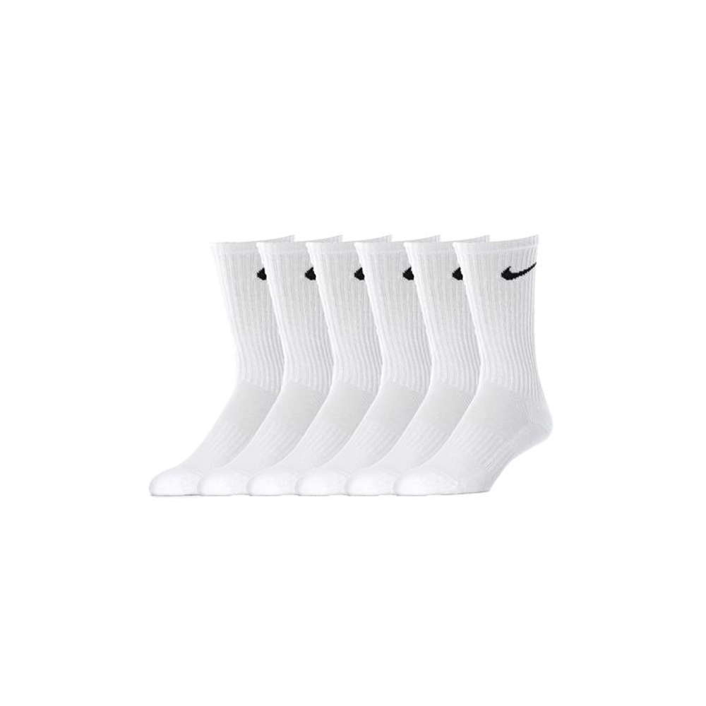 Nike Everyday Cushioned Crew Socks 6-Pack - White/Black | Global ...