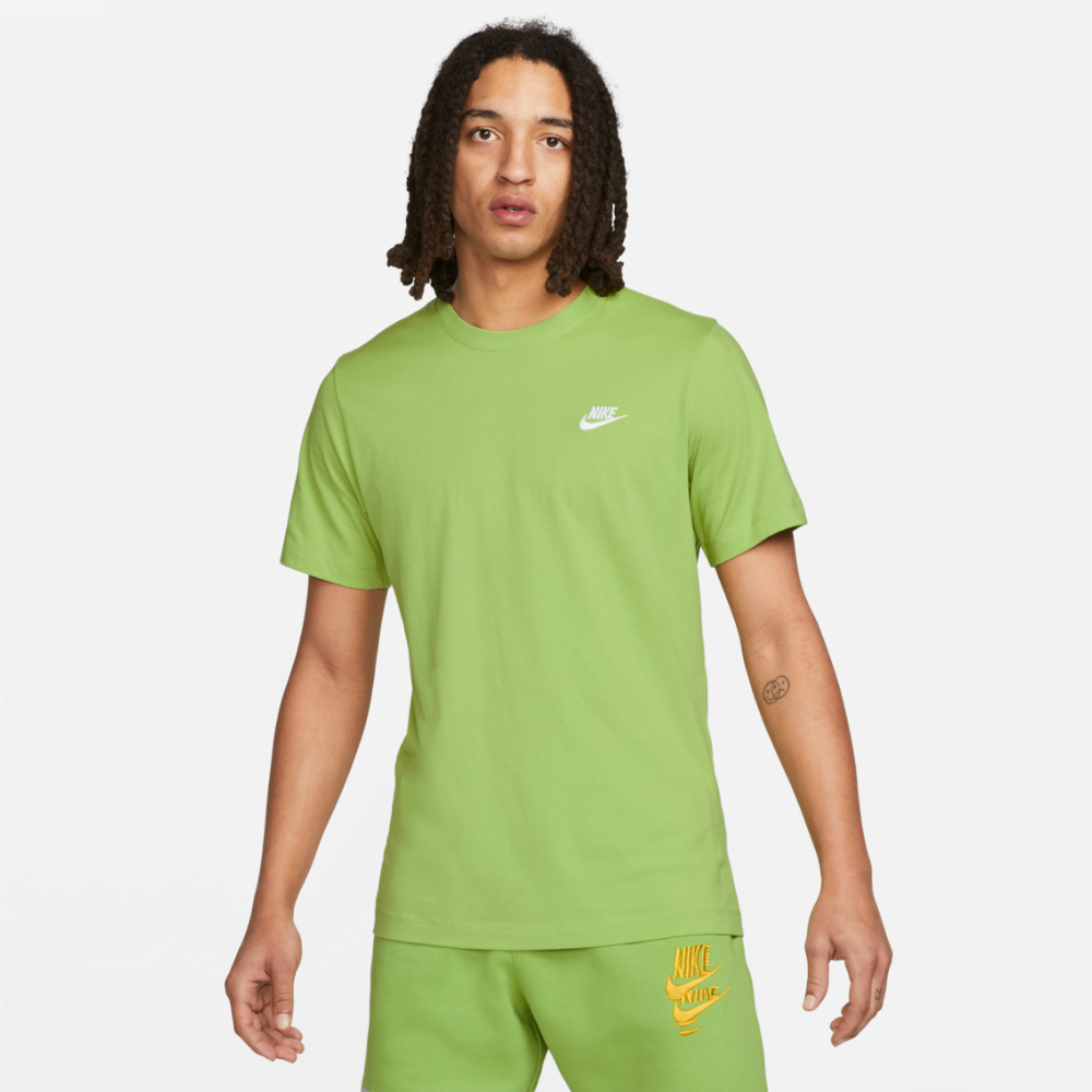 Nike Sportswear Club Tee - Vivid Green/White | Global Soccerstore