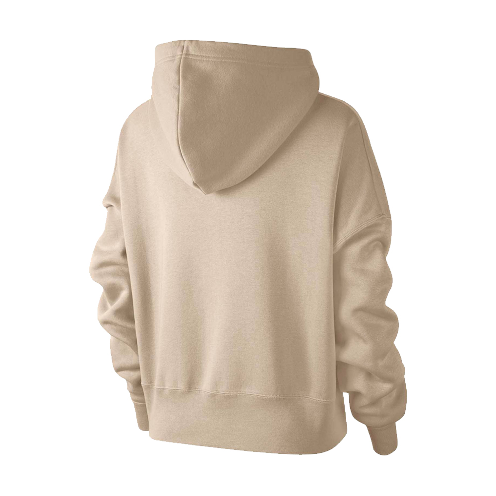 women's fleece hoodie nike sportswear oatmeal