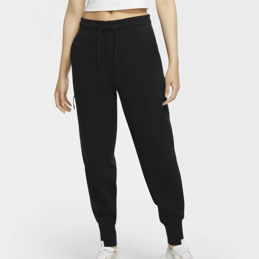 Women's Nike Sportswear Tech Fleece Essential Pants - Black/Black ...