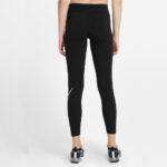 Women’s Nike Sportswear Essential Swoosh Leggings – Black/(White)