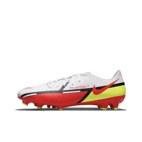 Nike Phantom GT2 Academy FG/MG - White/Bright Crimson/Volt/Black image 1 | DA4433-167 | Global Soccerstore
