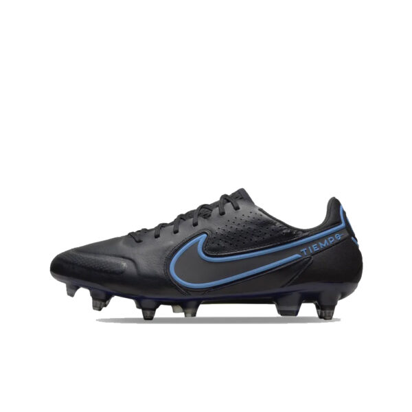 Nike Tiempo Legend 9 Elite SG-Pro AC - Black/Iron Grey/University Blue image 1 | DB0822-004 | Global Soccerstore