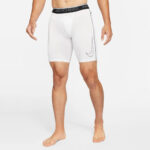 Nike Pro Dri-FIT Long Shorts – White/Black/Black
