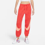 Women’s Nike Sportswear Swoosh Fleece Joggers – Lobster/Crimson Bliss/(Crimson Bliss)
