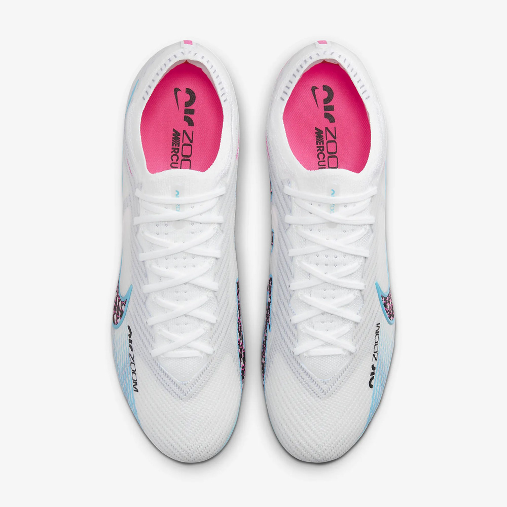 Nike Zoom Mercurial Vapor 15 Elite FG – White/Pink Blast/Indigo Haze/Baltic Blue