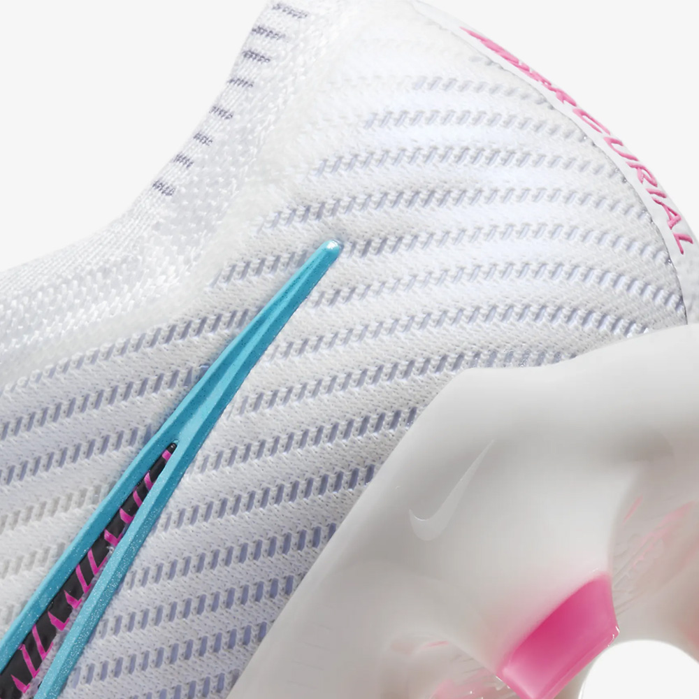 Nike Zoom Mercurial Vapor 15 Elite FG – White/Pink Blast/Indigo Haze/Baltic Blue