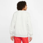 Nike Sportswear Swoosh League Sweatshirt – Grey Heather/Grey Heather/University Red