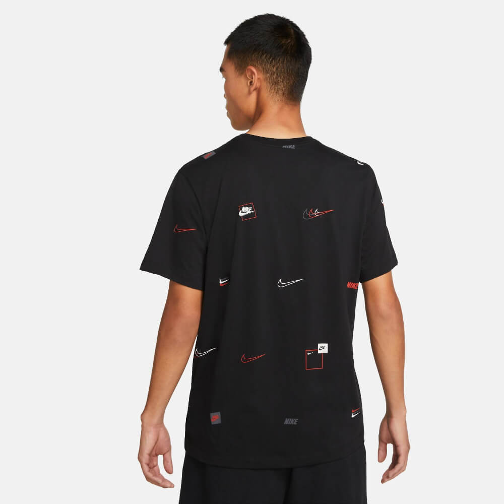 Nike Sportswear 12 Month Logo Tee – Black