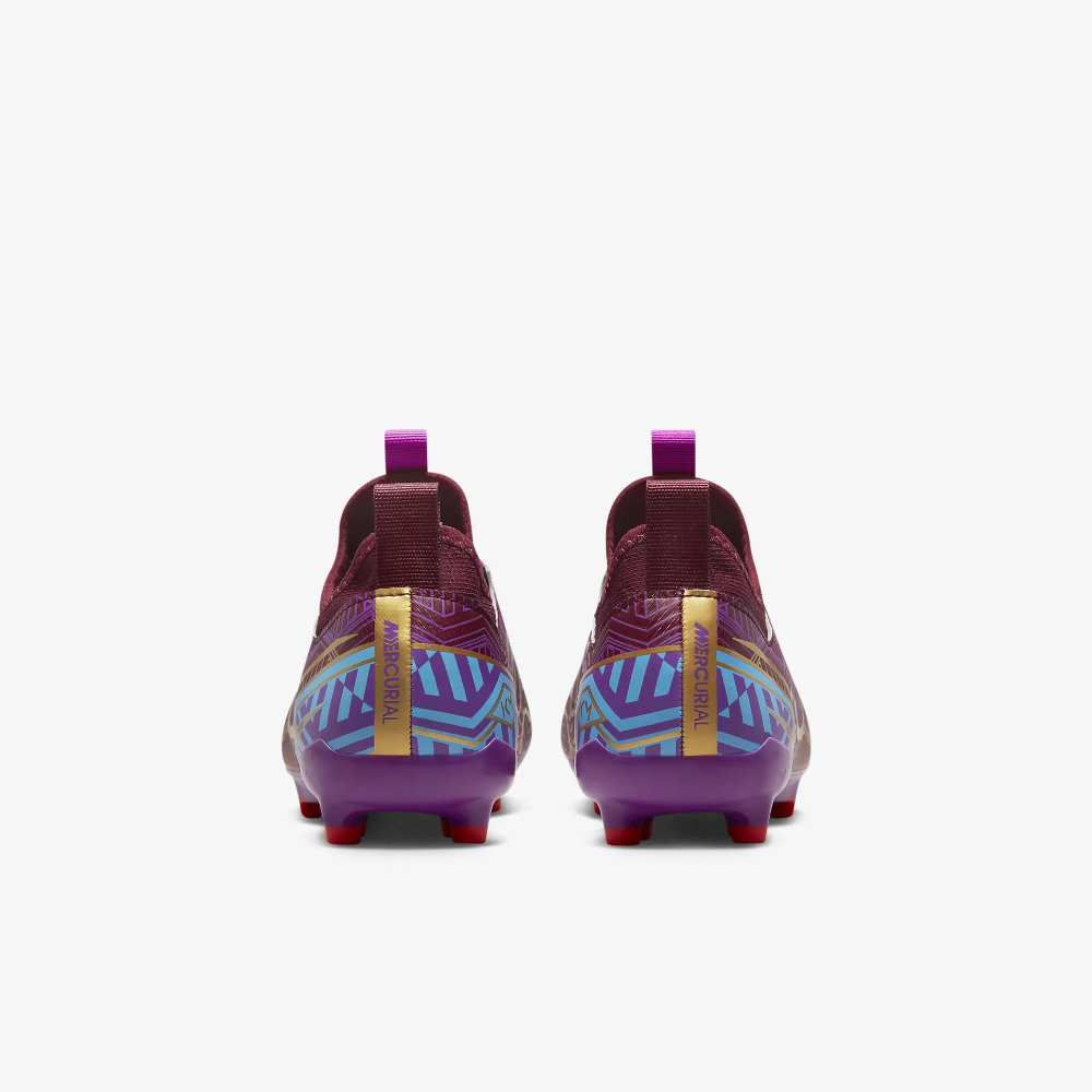 Jr Nike Mercurial Zoom Vapor 15 Academy KM FG/MG – Dark Beetroot/Metallic Vivid Gold/University Blue/Vivid Purple