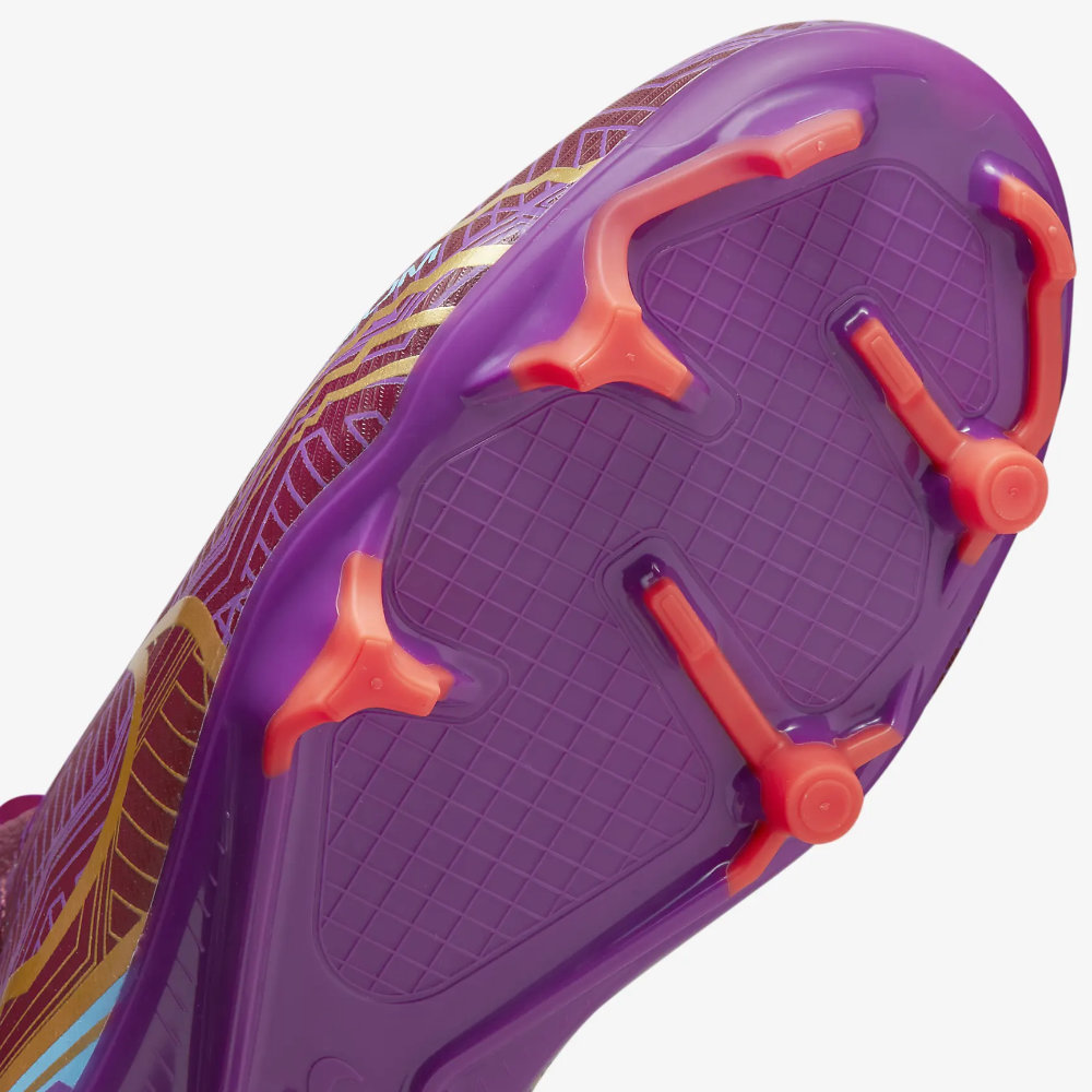 Jr Nike Mercurial Zoom Vapor 15 Academy KM FG/MG – Dark Beetroot/Metallic Vivid Gold/University Blue/Vivid Purple