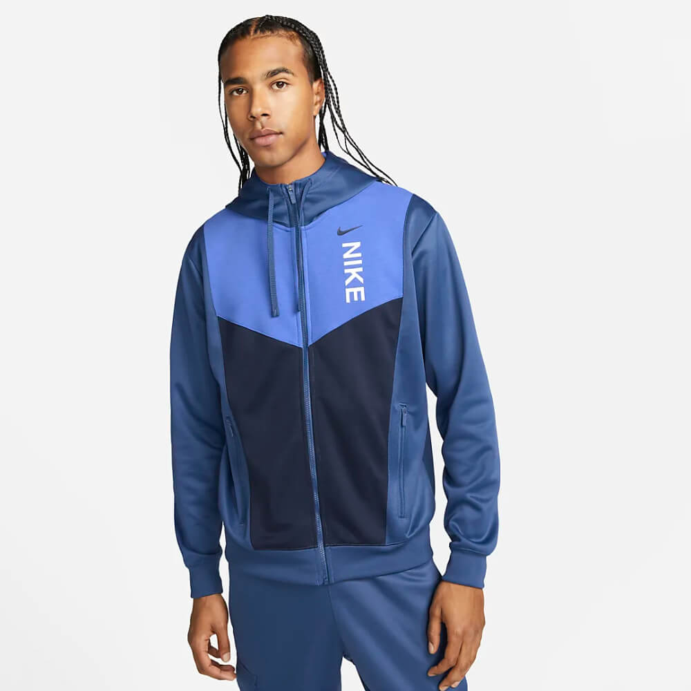 Nike Sportswear Hybrid PK FZ Hoodie – Mystic Navy/Comet Blue/Obsidian