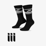 Nike Sportswear Everyday Essential Crew Socks 3PR – Black/White