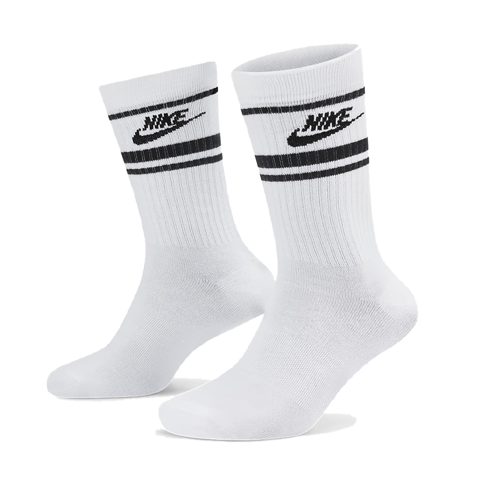 Nike NSW Everyday Essential CR Socks – White/Black/Black