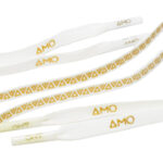 AMO Performance Grip Lace 2.0 – 130cm – Bright White / Metallic Gold