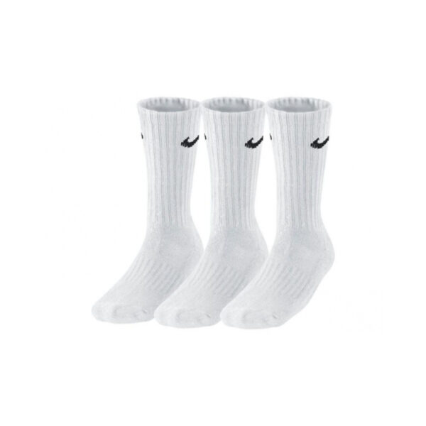 Nike Cushioned Crew Socks - 3P - White image 1 | SX4508-101 | Global Soccerstore