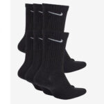 Nike Everyday Cushioned Crew Socks 6-Pack – Black/White